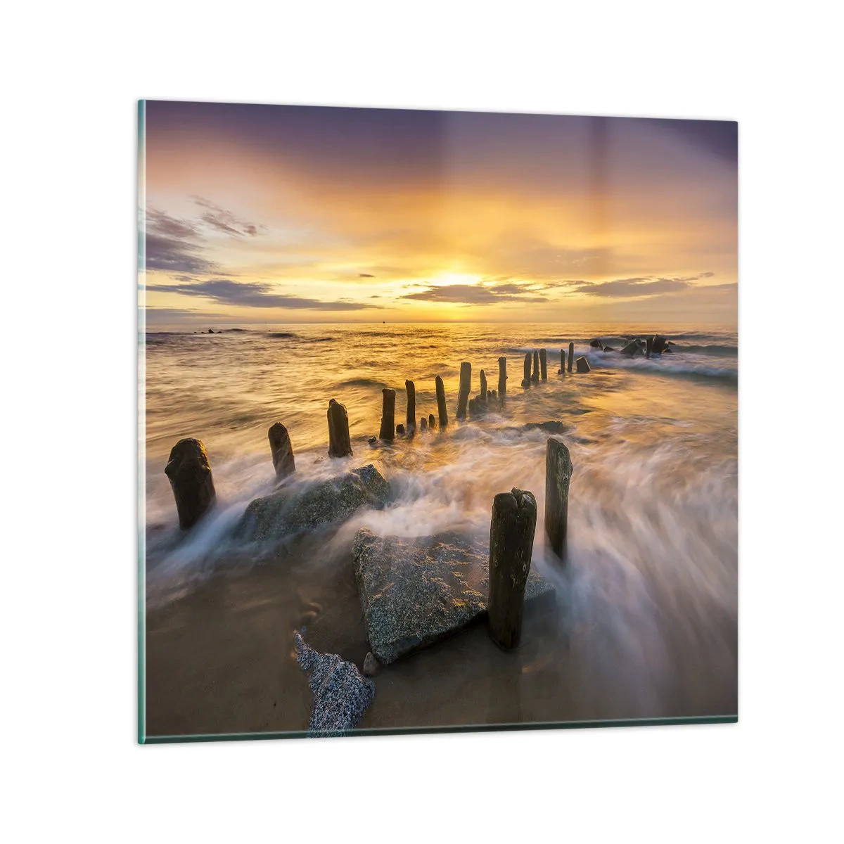 Glasbild - Bild auf glas - Die raue Schönheit der Ostsee - 30x30 cm