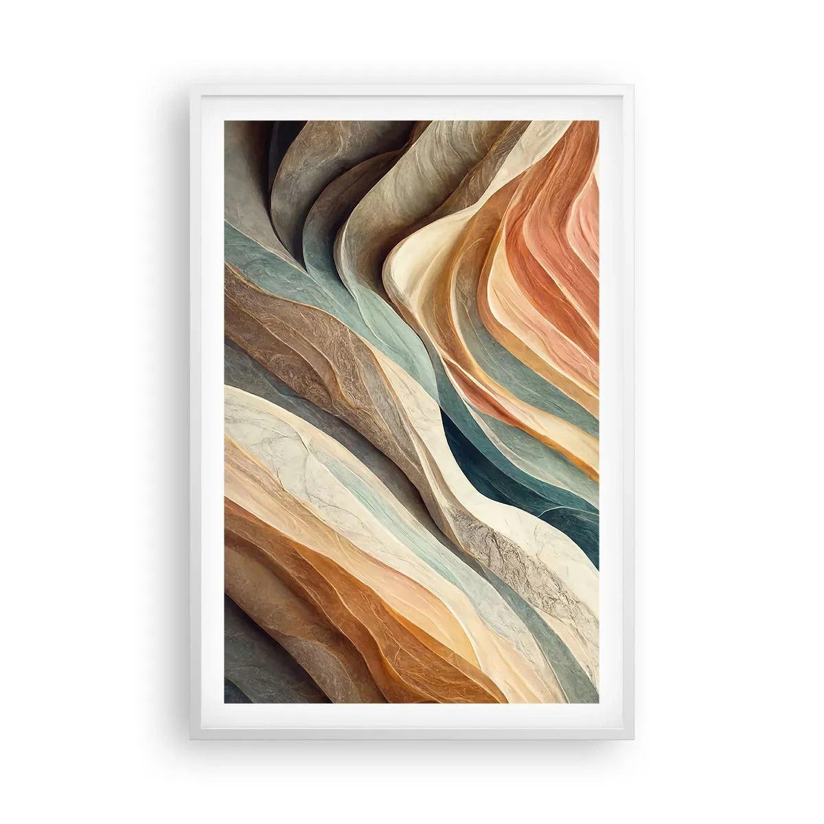 Poster in einem weißen Rahmen - Moment vor der Veränderung - 61x91 cm