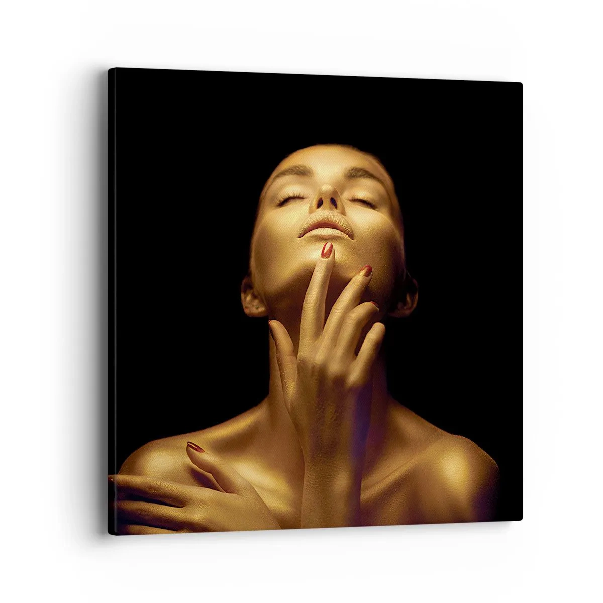 Bild auf Leinwand - Leinwandbild - Wie goldene Seide - 40x40 cm