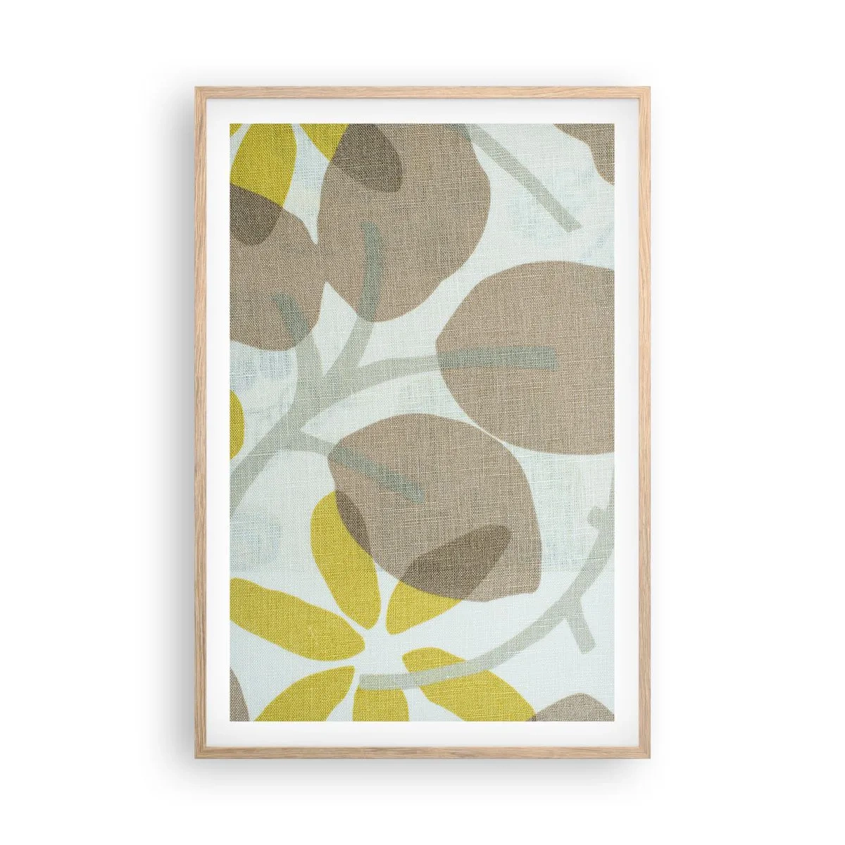 Poster in einem Rahmen aus heller Eiche - Komposition in voller Sonne - 61x91 cm