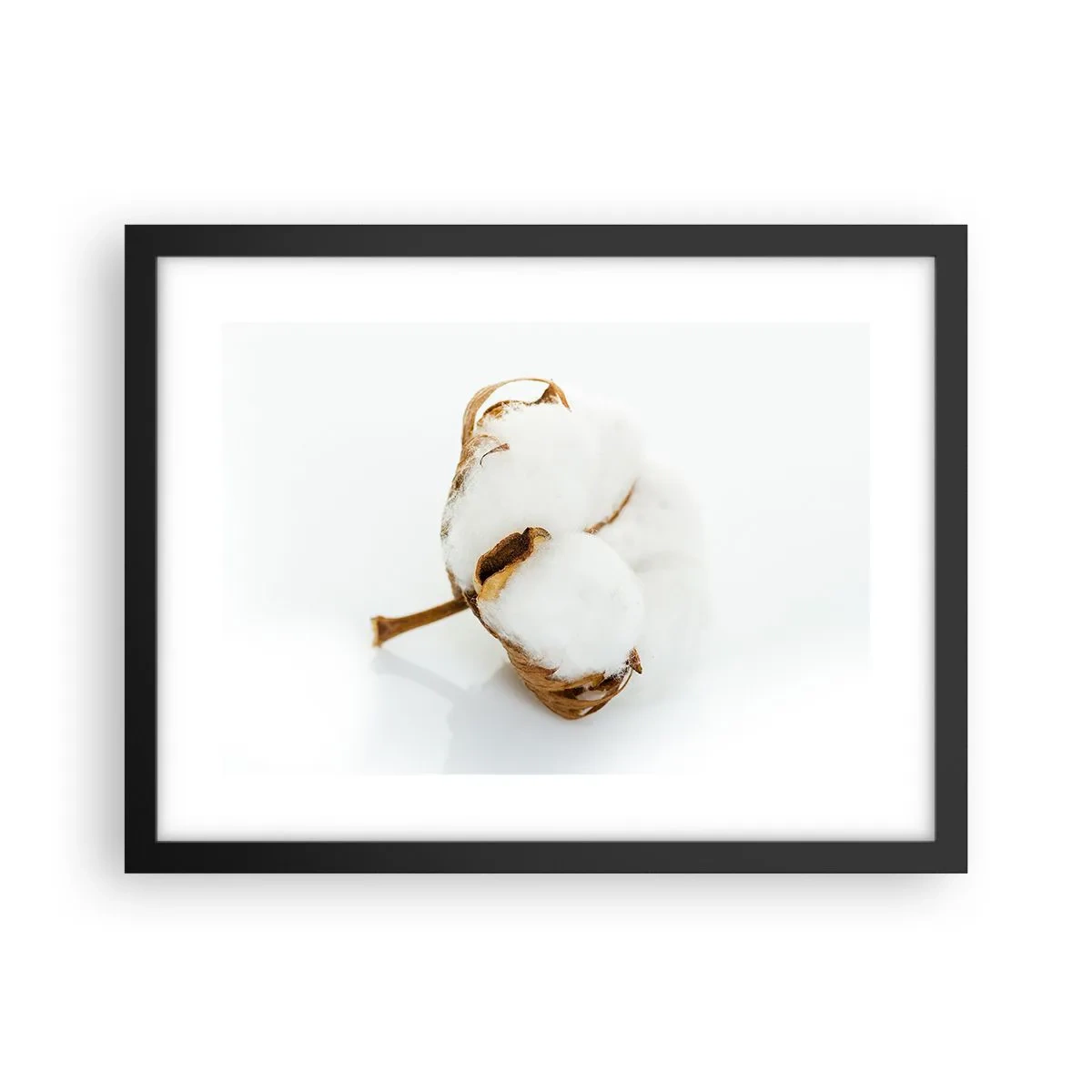 Poster in einem schwarzem Rahmen - Von Natur aus weich - 40x30 cm