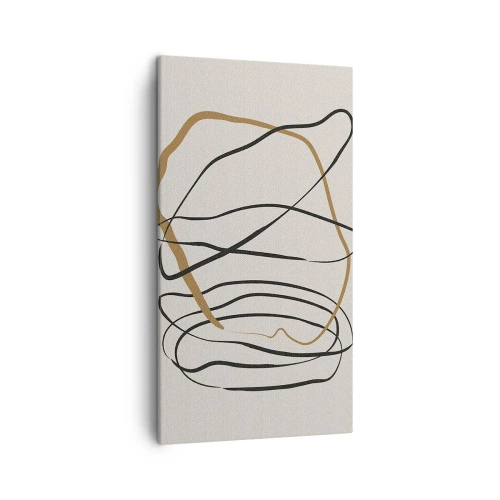 Bild auf Leinwand - Leinwandbild - Komposition – Looptanz - 45x80 cm