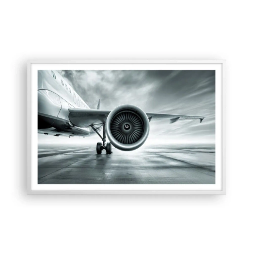 Poster in einem weißen Rahmen - Die Macht ist da! - 91x61 cm