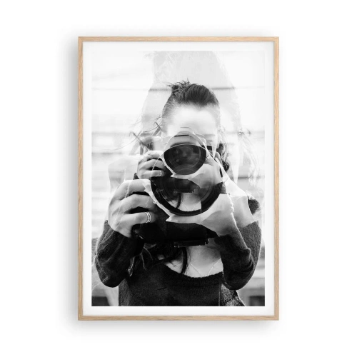 Poster in einem Rahmen aus heller Eiche - Schöpfer und Material - 70x100 cm