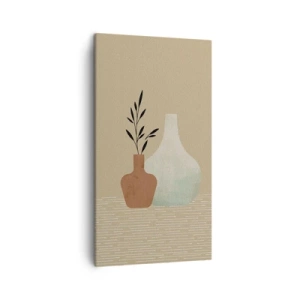 Bild auf Leinwand - Leinwandbild - Vase und ihre Idee - 45x80 cm