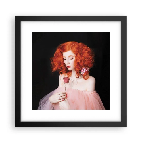 Poster in einem schwarzem Rahmen - Im barocken Stil - 30x30 cm