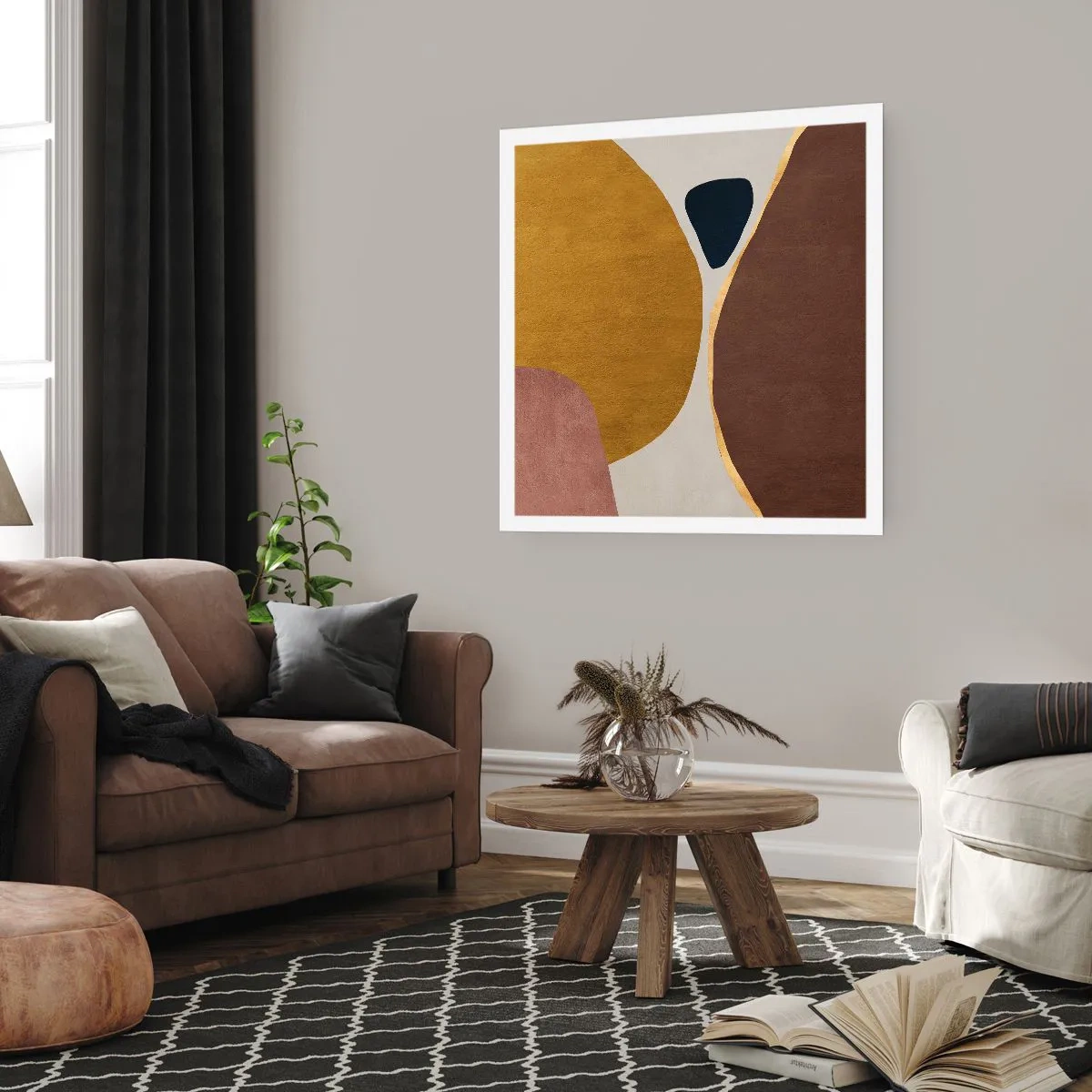 Poster - Abstraktion – ein Ort im Raum - 50x50 cm