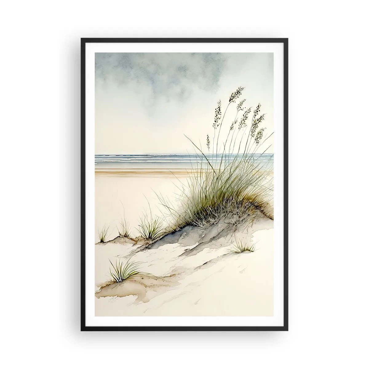 Poster in einem schwarzem Rahmen - Vom Wind verwöhnt - 70x100 cm