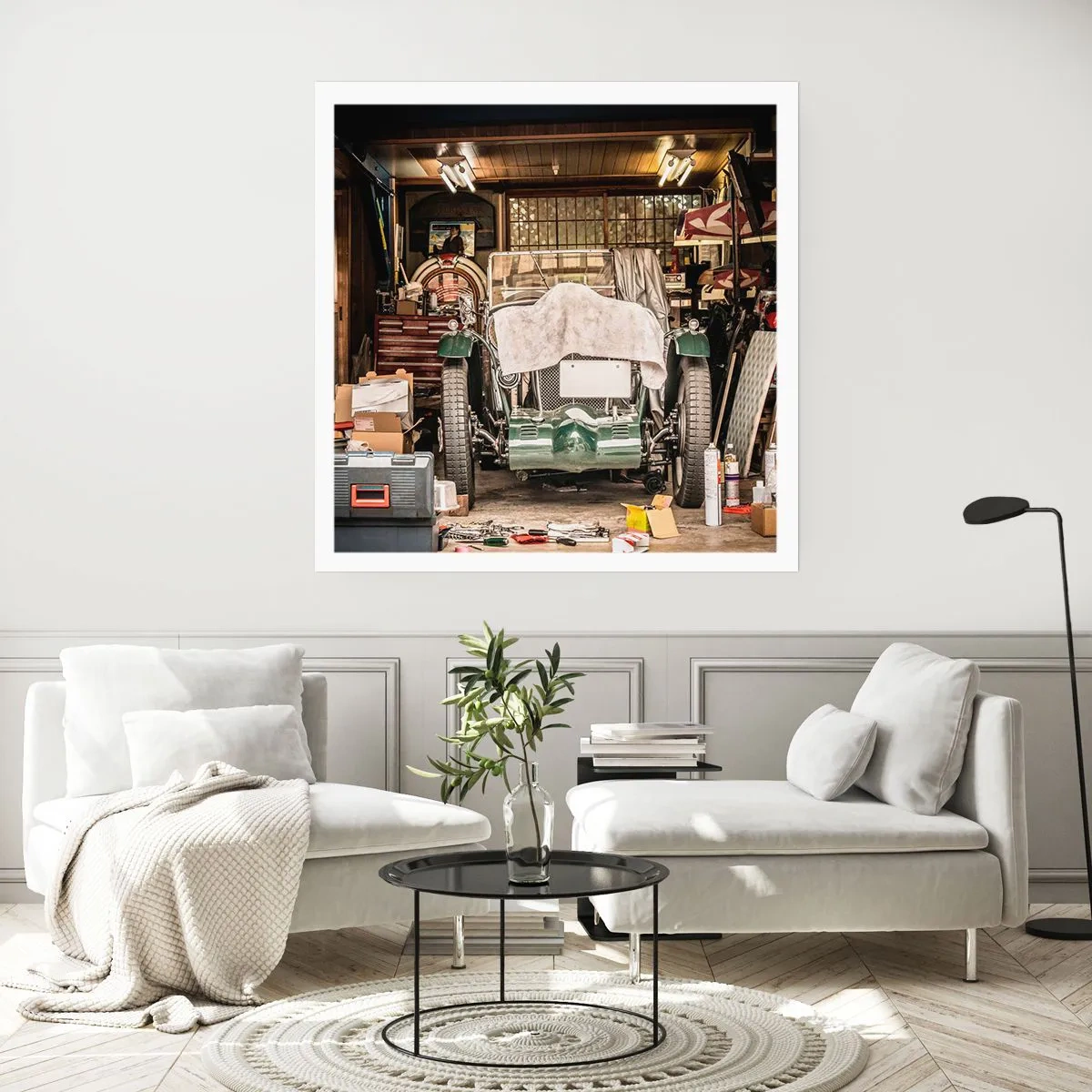 Poster - Zurück in die Vergangenheit - 60x60 cm