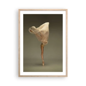 Poster in einem Rahmen aus heller Eiche - Es wird bald auffliegen - 50x70 cm