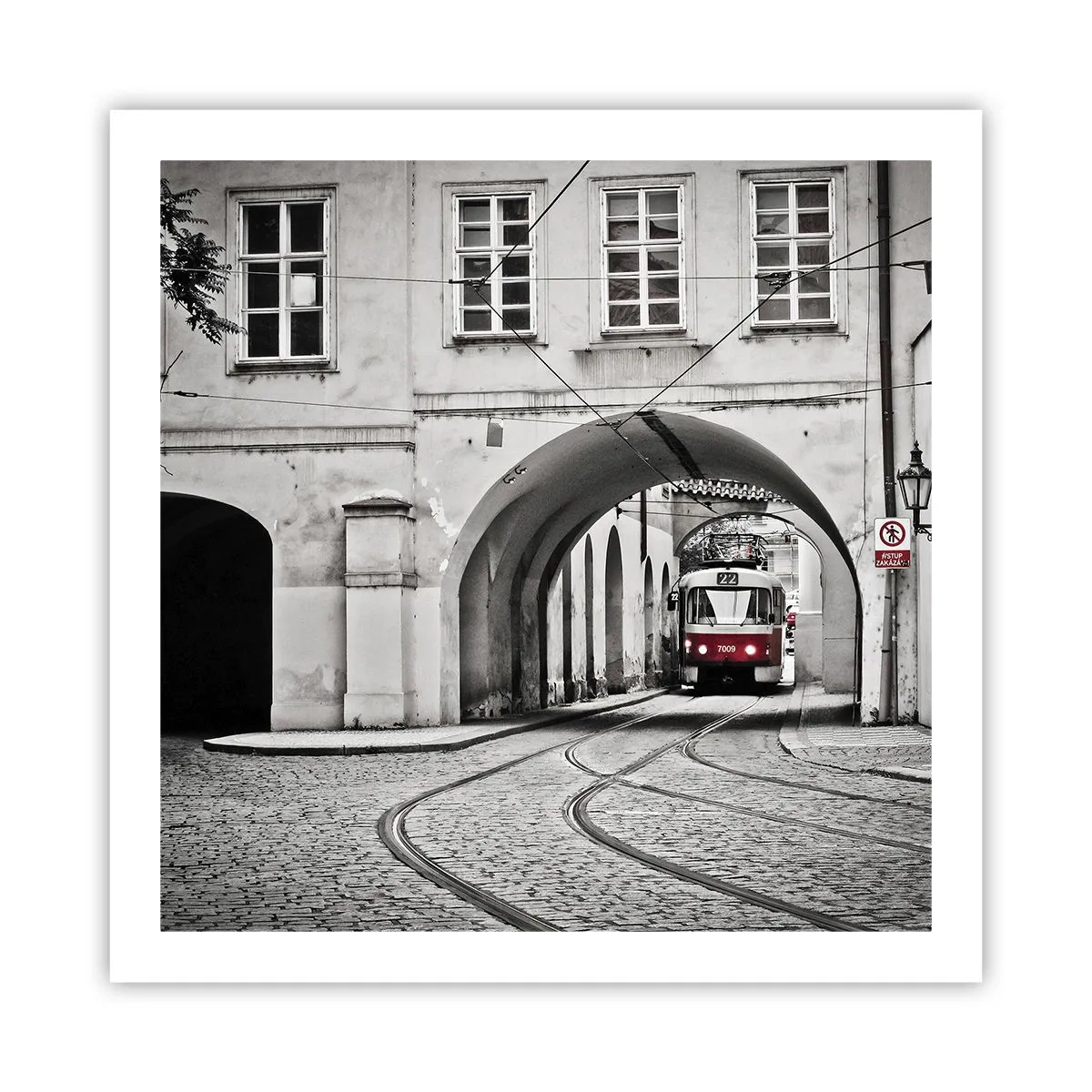Poster - Durch das Stadtlabyrinth - 60x60 cm