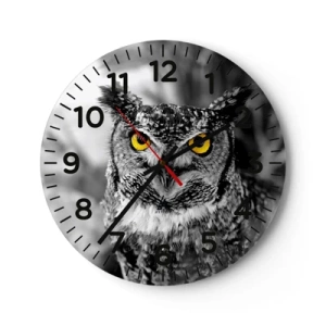 Wanduhr - Glasuhr - Nichts wird sich verstecken - 40x40 cm