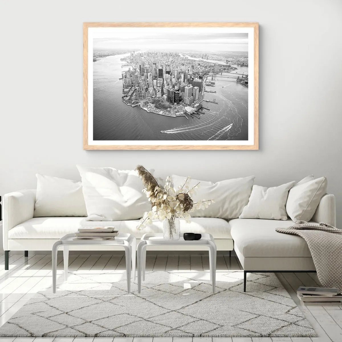 Poster in einem Rahmen aus heller Eiche - Und wie kann es man nicht lieben? - 91x61 cm