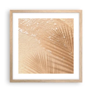 Poster in einem Rahmen aus heller Eiche - Der Schatten eines heißen Sommers - 40x40 cm