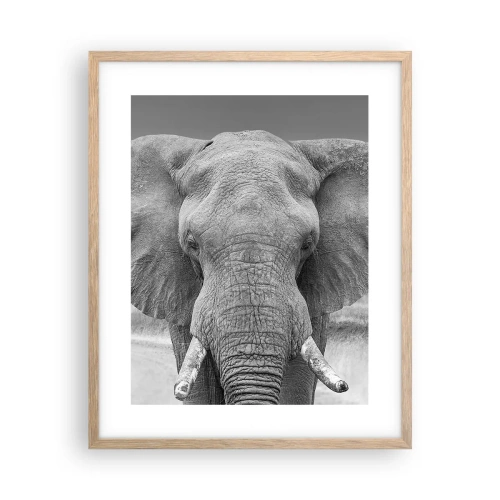 Poster in einem Rahmen aus heller Eiche - Willkommen in meiner Welt - 40x50 cm