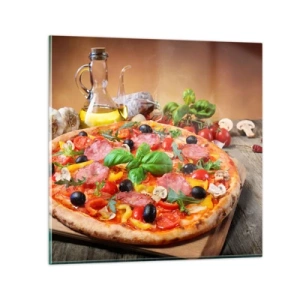 Glasbild - Bild auf glas - Mit echtem italienischem Flair - 40x40 cm