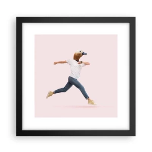 Poster in einem schwarzem Rahmen - Eine Prise Absurdität - 30x30 cm