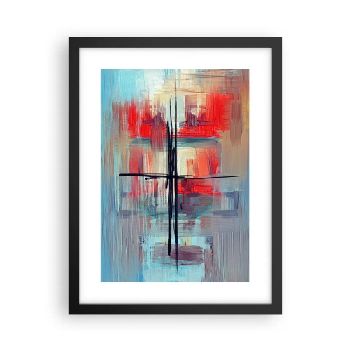 Poster in einem schwarzem Rahmen - Landschaft in einer unbekannten Dimension - 30x40 cm