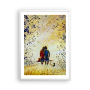 Poster in einem weißen Rahmen - Magischer Augenblick - 50x70 cm