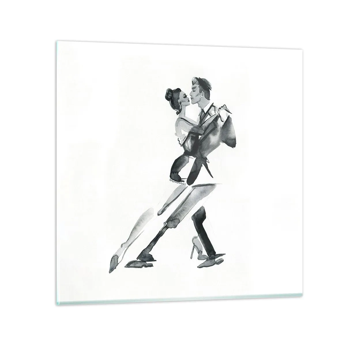 Glasbild - Bild auf glas - In einem Schlag - 40x40 cm