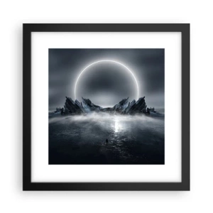 Poster in einem schwarzem Rahmen - Ende der Geschichte - 30x30 cm