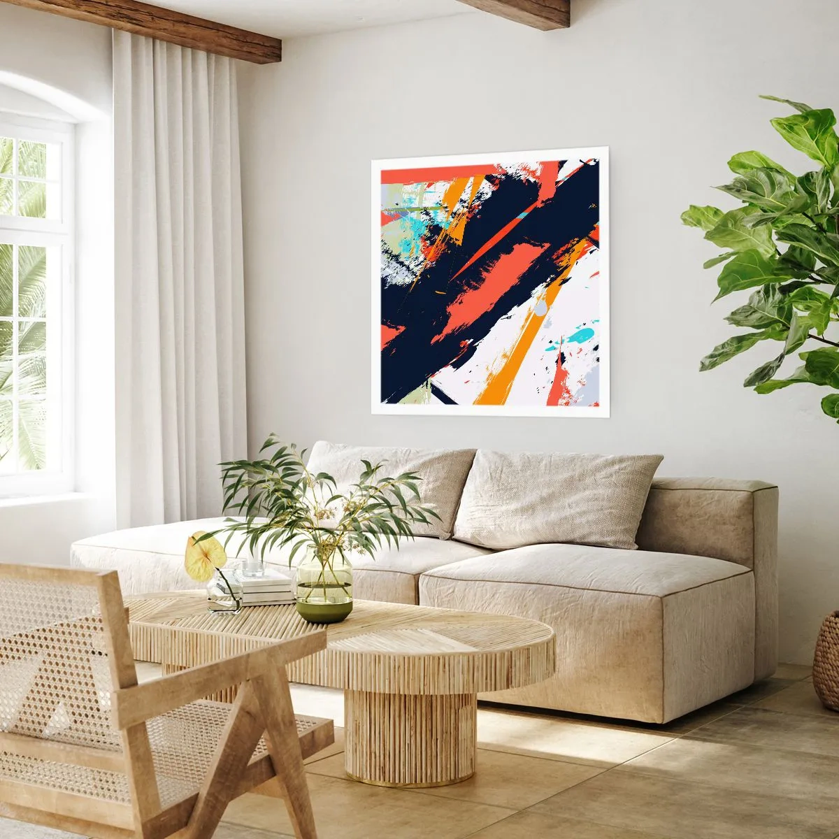 Poster - Dynamische Komposition - 50x50 cm