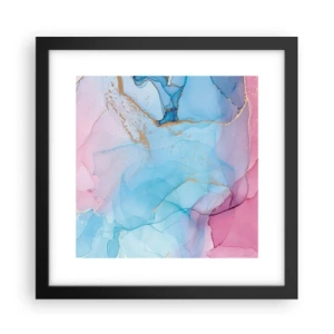 Poster in einem schwarzem Rahmen - Begegnung und Durchdringung - 30x30 cm