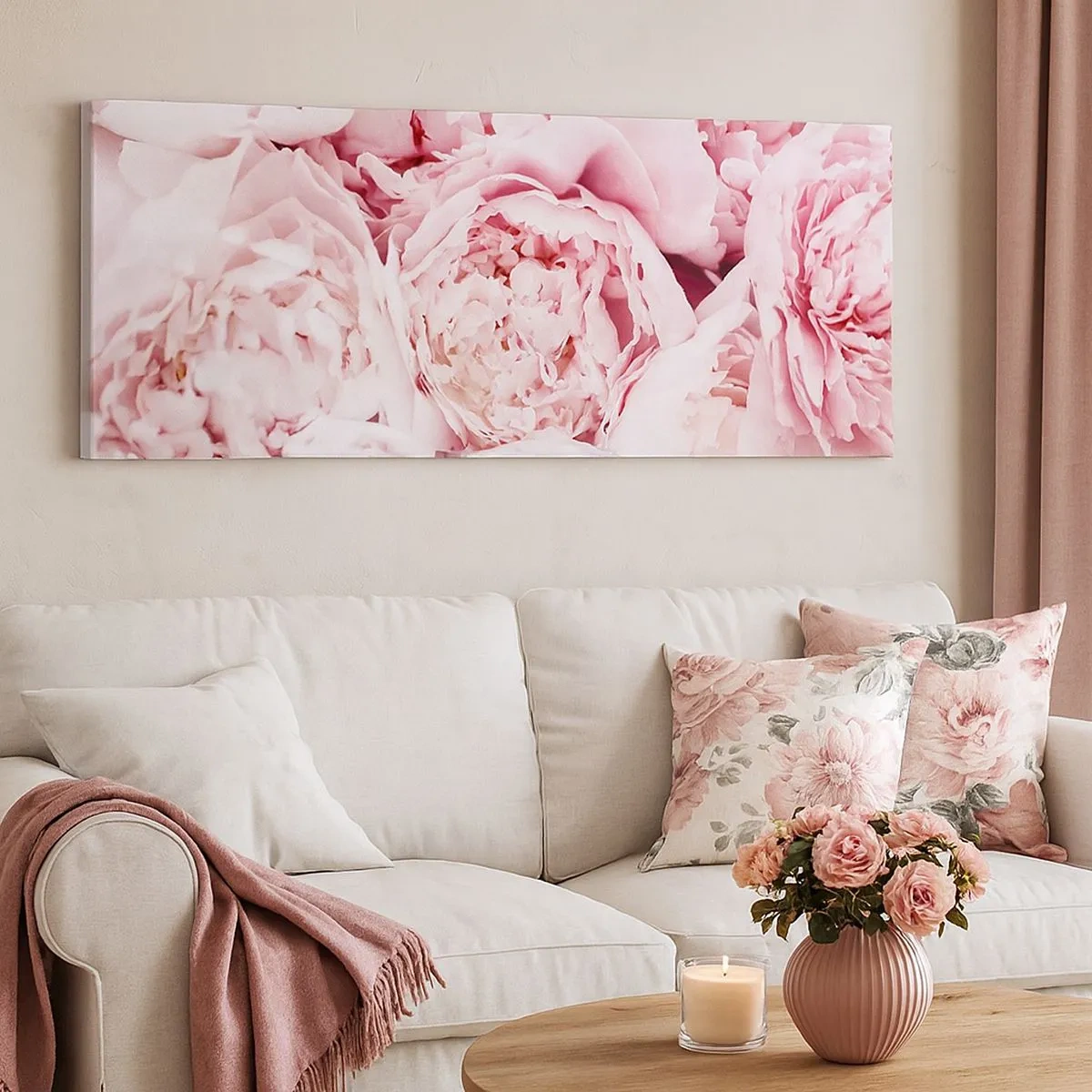 Bild auf Leinwand - Leinwandbild - Anschmiegsam und duftend - 100x40 cm