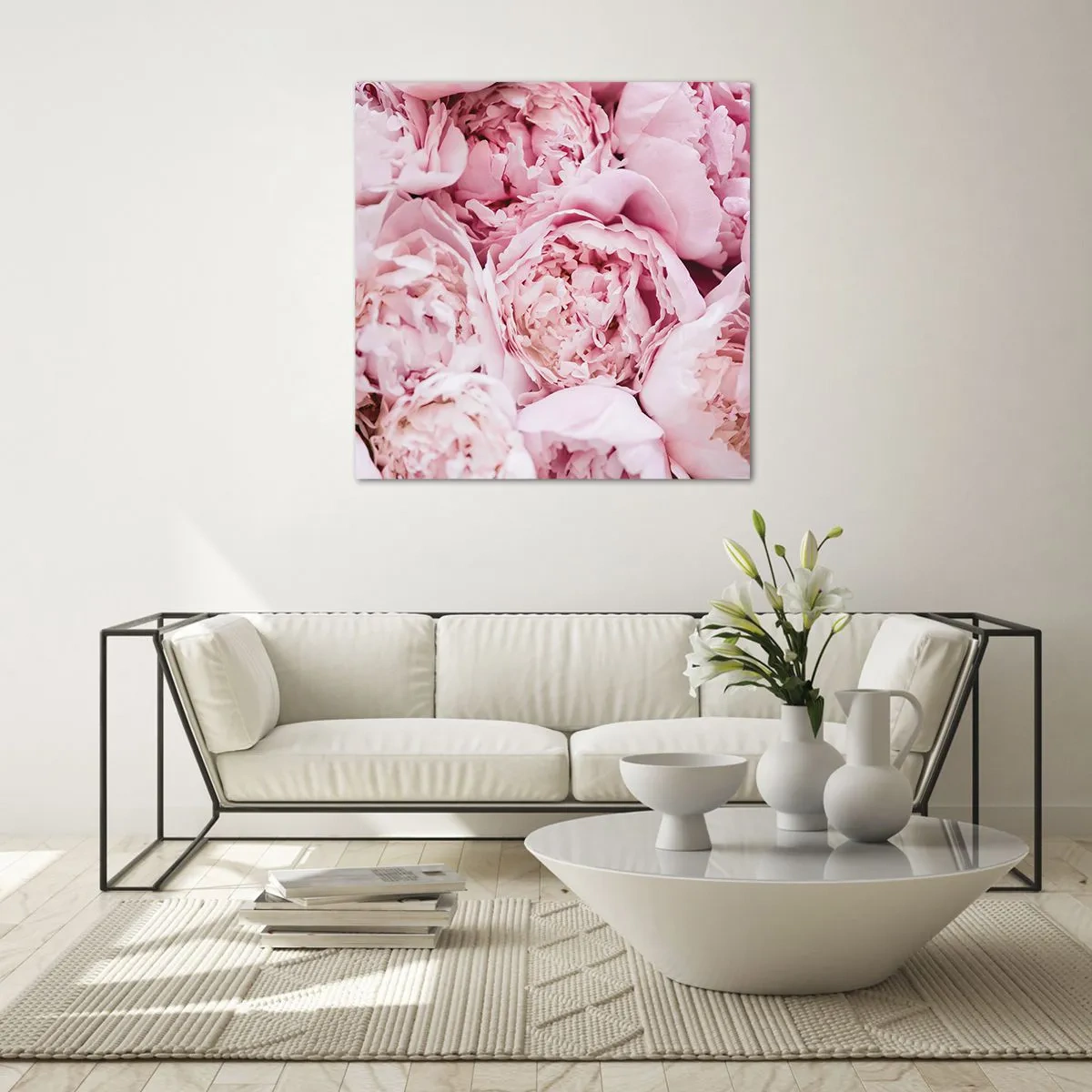 Glasbild - Bild auf glas - Anschmiegsam und duftend - 50x50 cm