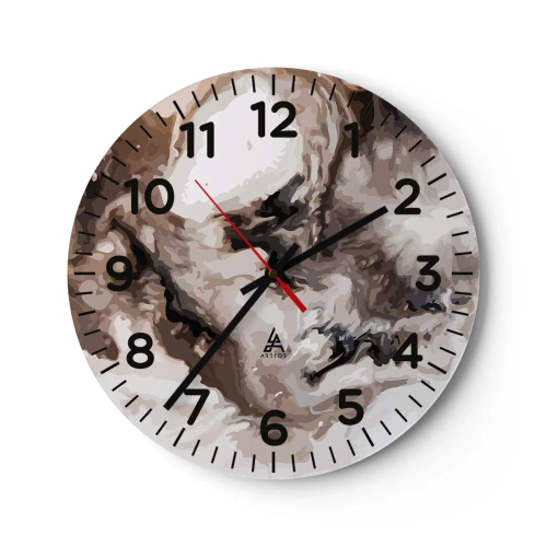 Wanduhr - Glasuhr - Die Geburt einer Galaxie - 40x40 cm