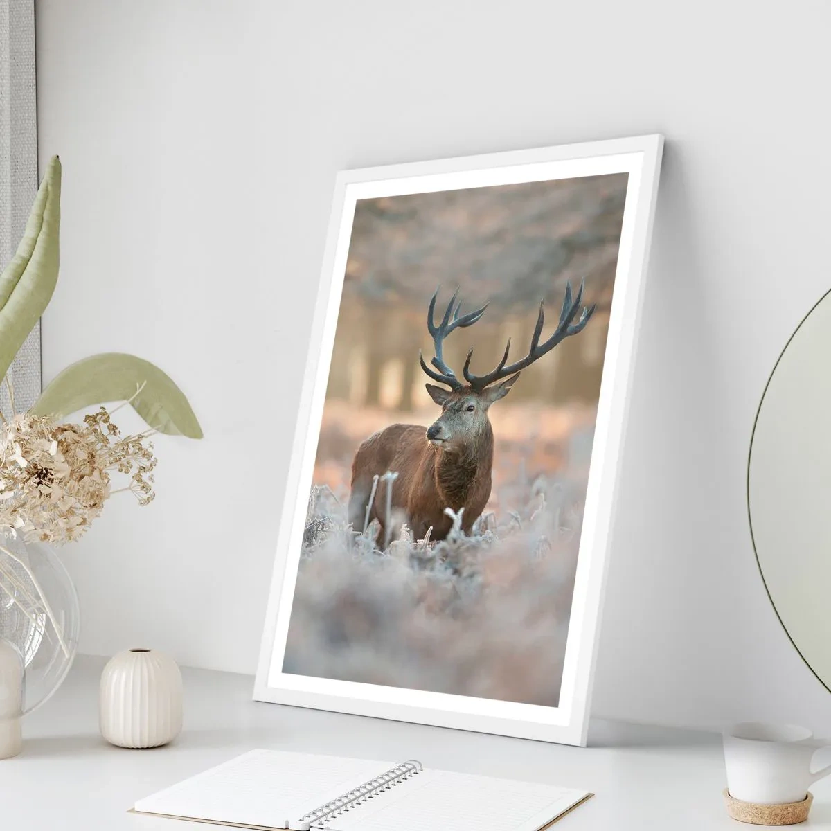 Poster in einem weißen Rahmen - Ein flotter Morgen - 50x70 cm