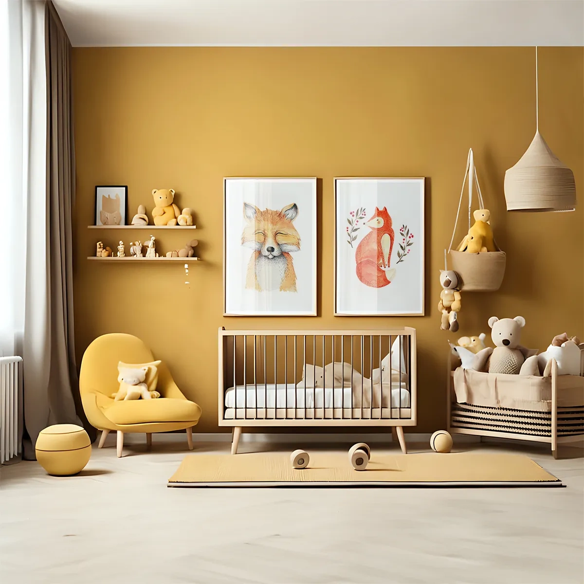 Yellow kids zone - Inspiration für ein Kinderzimmer