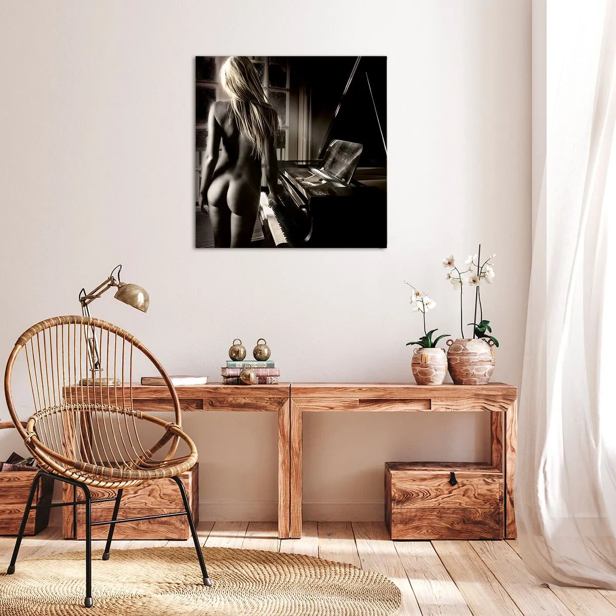 Bild auf Leinwand - Leinwandbild - Perfekte Harmonie des Abends - 50x50 cm