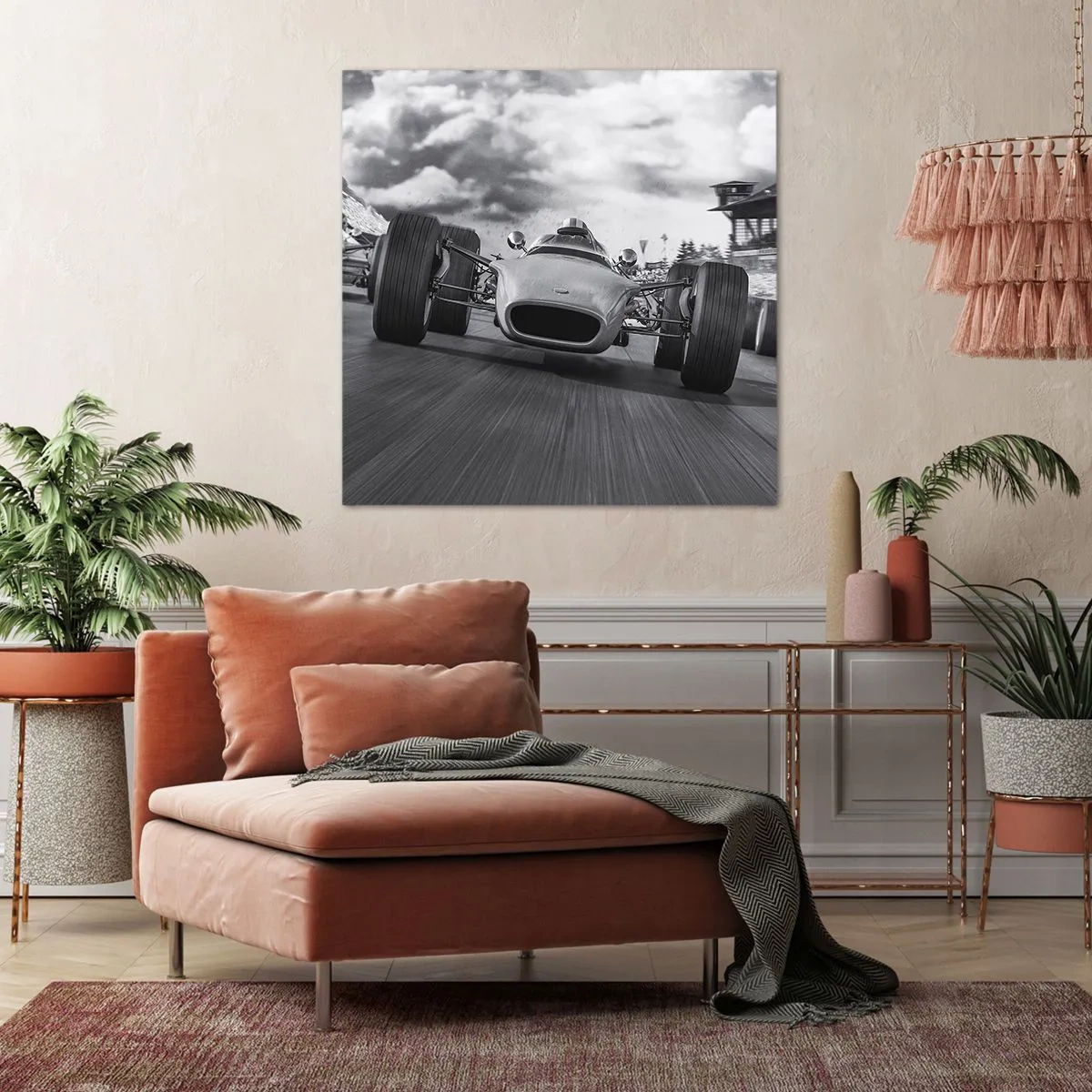 Bild auf Leinwand - Leinwandbild - Power ist da! - 40x40 cm