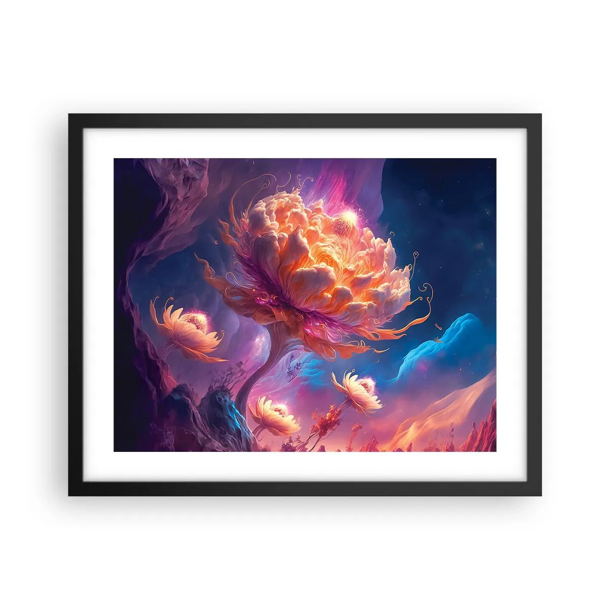 Poster in einem schwarzem Rahmen - Andere Welt - 50x40 cm