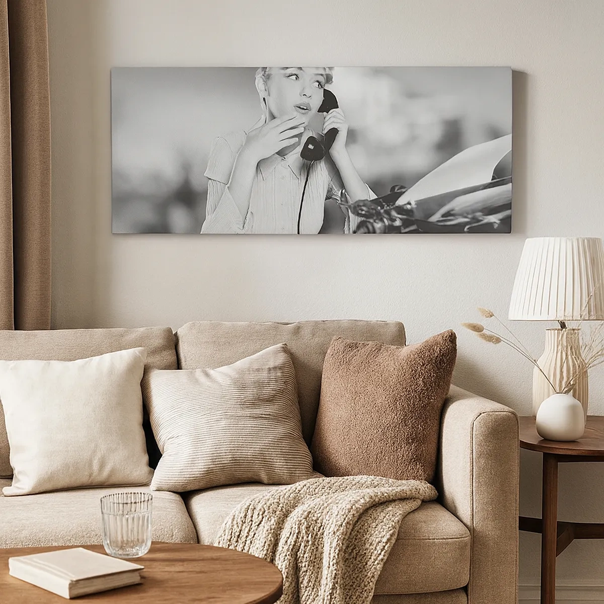 Bild auf Leinwand - Leinwandbild - Hallo, wir sind in den 1950er Jahren. - 30x30 cm