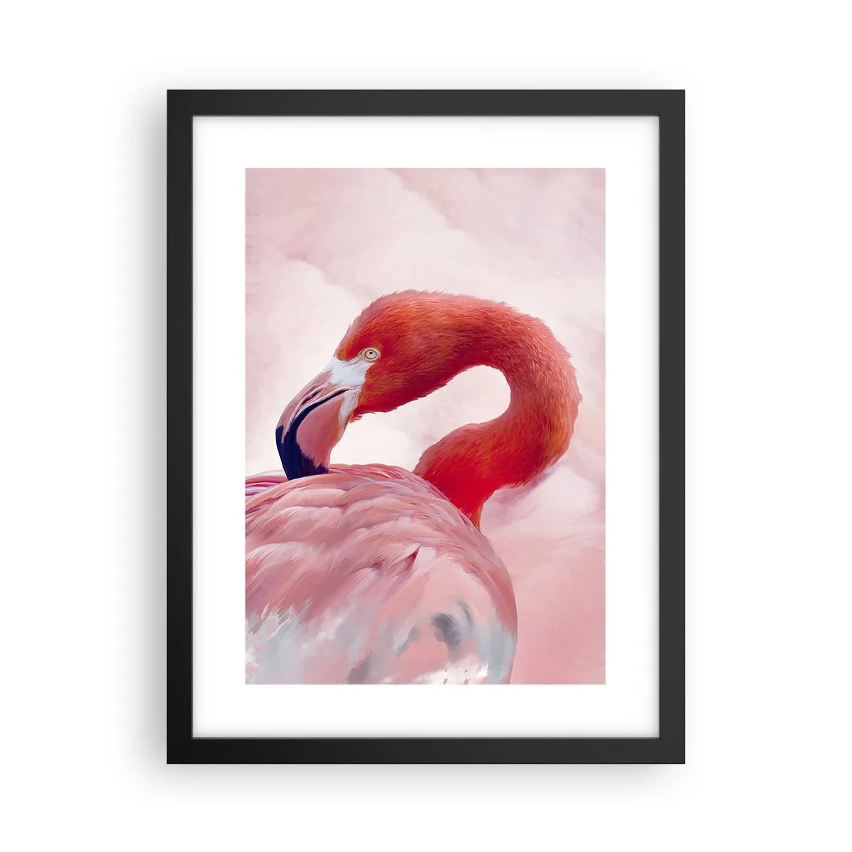 Poster in einem schwarzem Rahmen - Vogel Schönheit - 30x40 cm