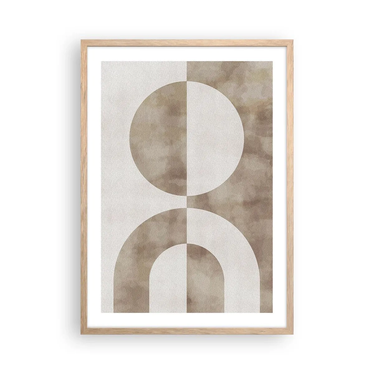 Poster in einem Rahmen aus heller Eiche - Ähnlichkeiten und Unterschiede - 50x70 cm