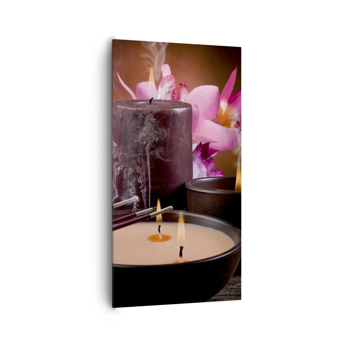 Bild auf Leinwand - Leinwandbild - Den Geist frei machen, den Körper beruhigen - 65x120 cm