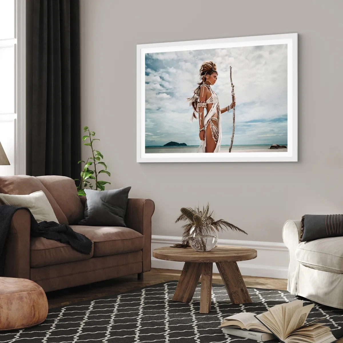 Poster in einem weißen Rahmen - Königin der Tropen - 50x40 cm