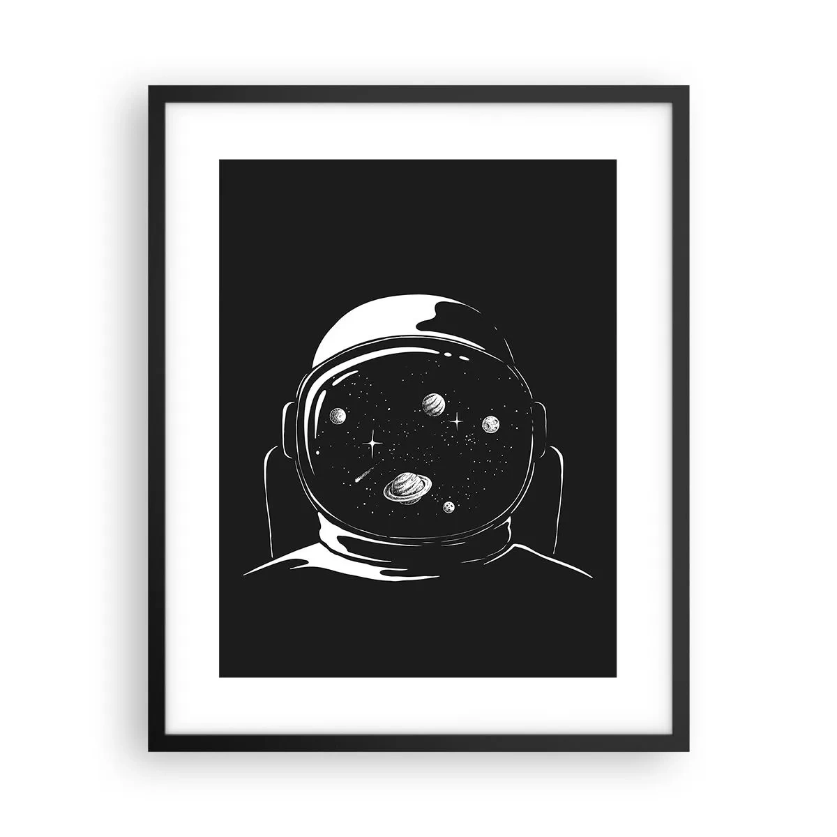 Poster in einem schwarzem Rahmen - Schöne Aussicht - 40x50 cm