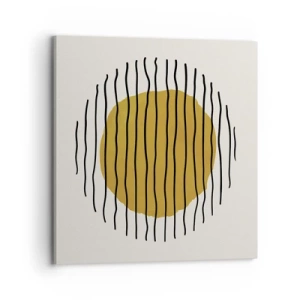 Bild auf Leinwand - Leinwandbild - Abstraktion, die vor Hitze zittert - 70x70 cm