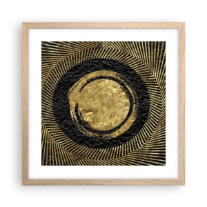 Poster in einem Rahmen aus heller Eiche - Glamour-Komposition - 40x40 cm