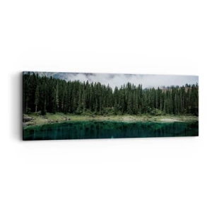 Bild auf Leinwand - Leinwandbild - Leise, leise, lass uns das Trinkwasser nicht wecken ... - 90x30 cm