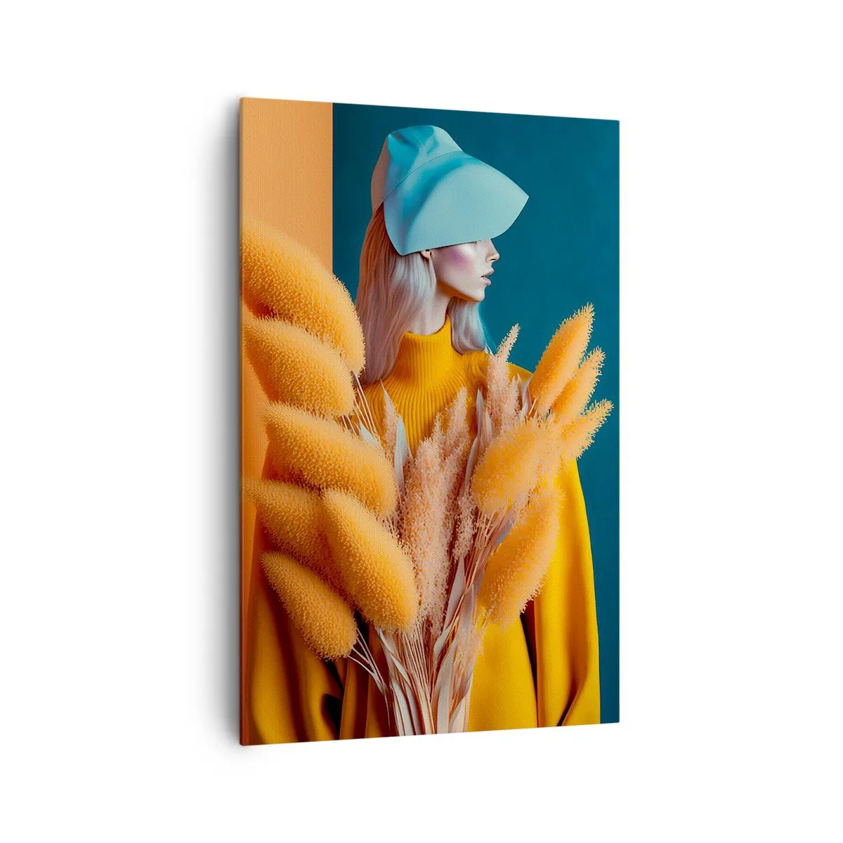 Bild auf Leinwand - Leinwandbild - Flauschiges Porträt - 80x120 cm