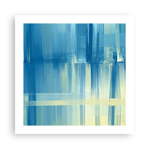 Poster - Komposition in Türkis - 50x50 cm