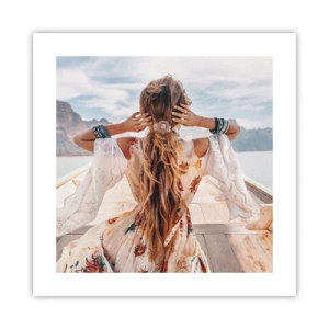 Poster - Auf dem Weg zum Glück - 40x40 cm