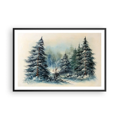 Poster in einem schwarzem Rahmen - Bereit für Weihnachten - 91x61 cm