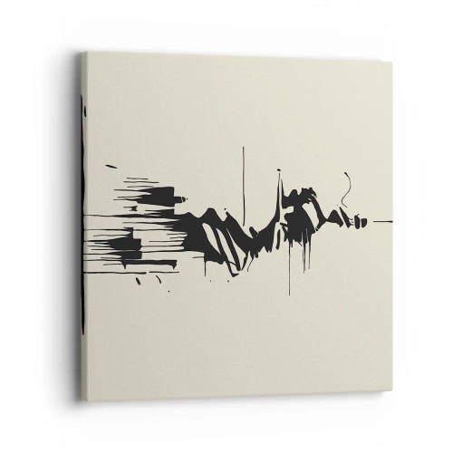 Bild auf Leinwand - Leinwandbild - Hastige Abstraktion - 40x40 cm
