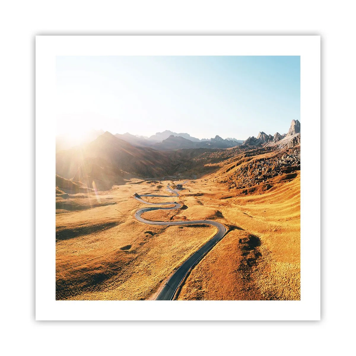 Poster - In einem goldenen Tal - 50x50 cm